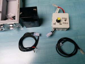 Akku, Regler und die Kabel