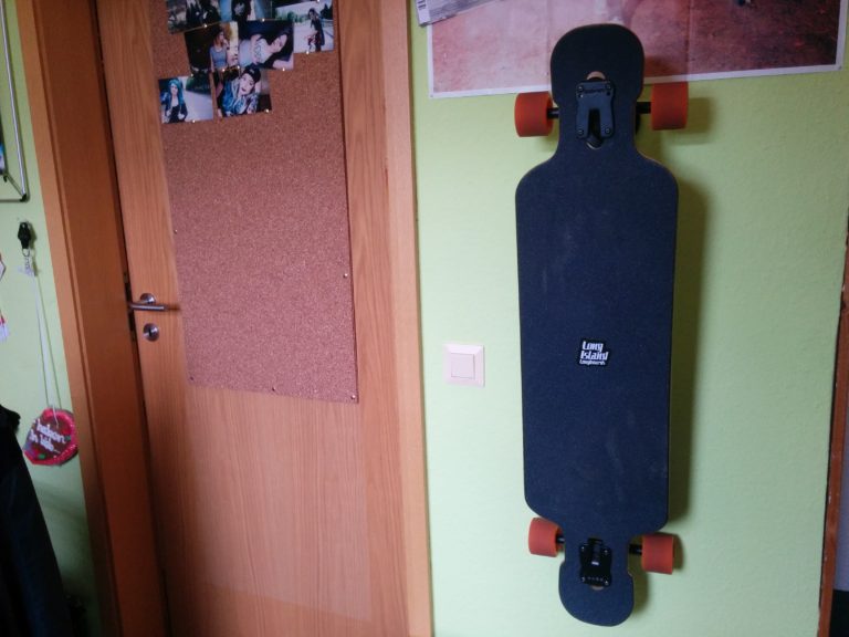Longboard Halterung Griptape sichtbar